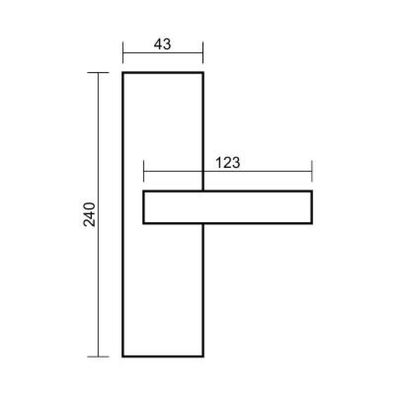 Klamka VDS ECONO-Q WC P