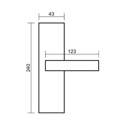 Klamka VDS ECONO-Q WC P