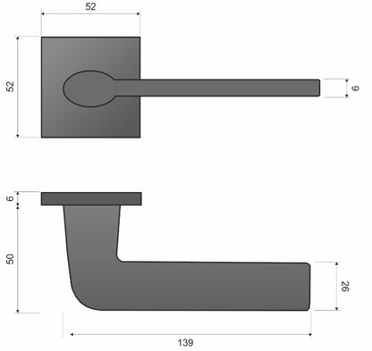 Klamka Infinity Line Stinger Fit Kwadrat